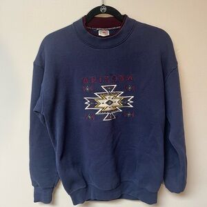 Vintage Navy Blue Arizona Crewneck